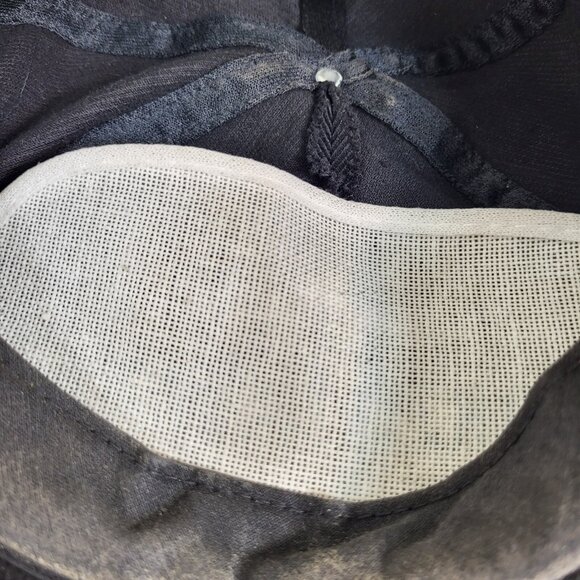 AKZO NOBEL Hat Snapback Baseball Vintage 90s Cap CORDUROY Dad Trucker Black - Picture 10 of 12